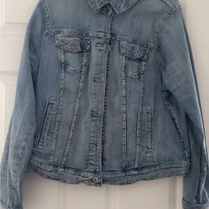 Torrid Blue Jean Jacket with Skull
